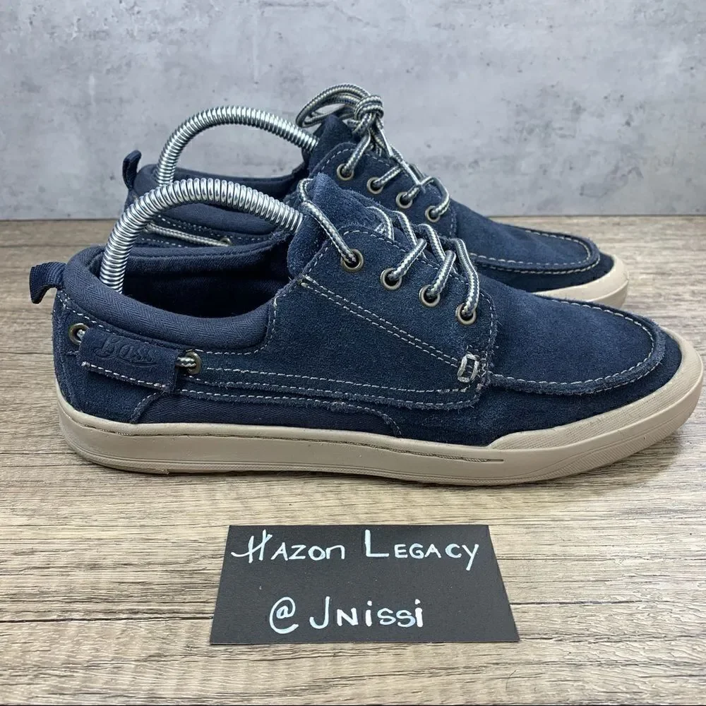 G.H. Bass~Men’s~”Hooper”~Navy Blue~Suede Shoes~Size 7.5 Wide‎